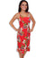 Red Hawaiian Dress Hanapepe Slip Design Red