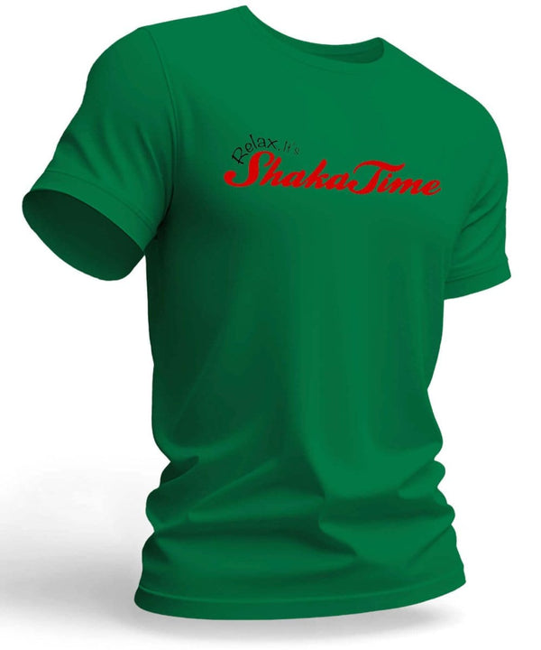 Relax It's ShakaTime Tee T-Shirt Green