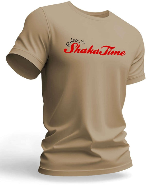 Relax It's ShakaTime Tee T-Shirt Beige