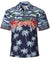 Ride to Paradise Chest Border Hawaiian Shirt Navy