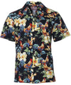 Rooster's Up Aloha Shirt Black