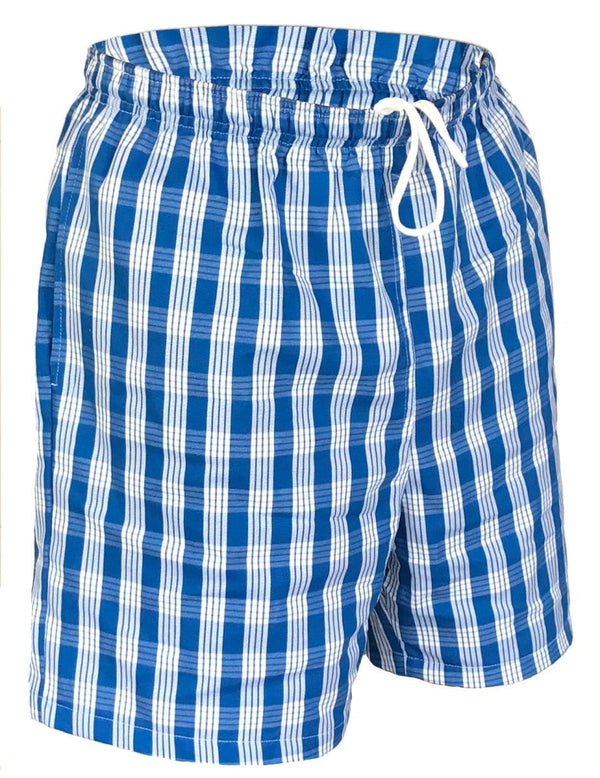 Royal Blue Palaka Shorts Hawaii Heritage Design Royal