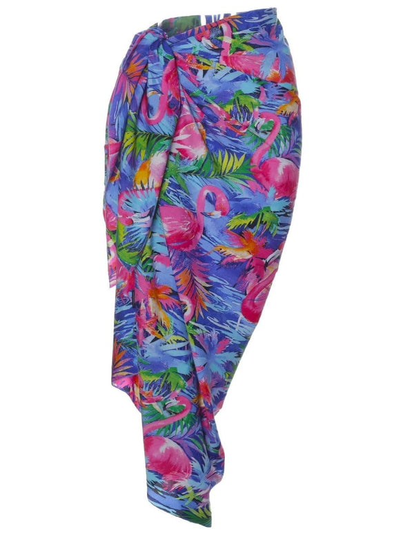 Sarong Wrap Beach Cover-Up FLAMINGO
