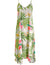 Maxi Long Hawaiian Dress Nalani with Scarf Hem Beige