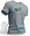 Hawaii Sea Turtle Men's Shaka T-Shirt Ash