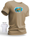 Hawaii Sea Turtle Men's Shaka T-Shirt Sand