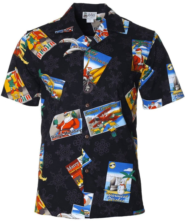 Season Greetings Christmas Shirt Black