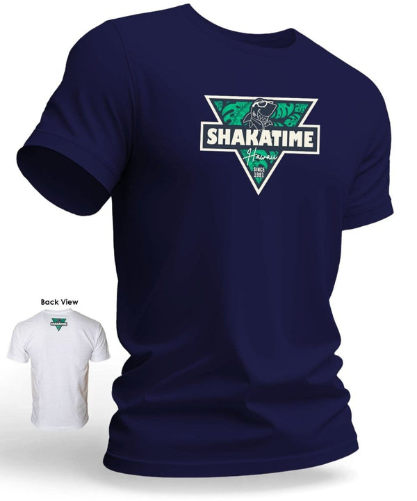 Shaka Time Hawaii Green 1991 Tee Navy