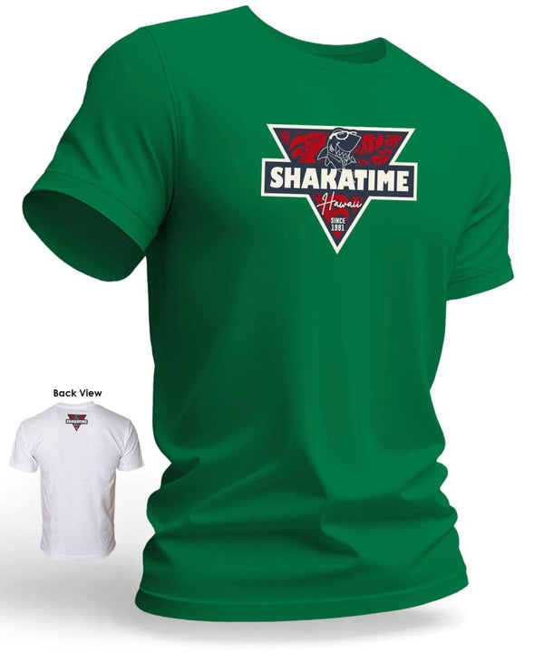 Shaka Time Hawaii Red 1991 Tee Green