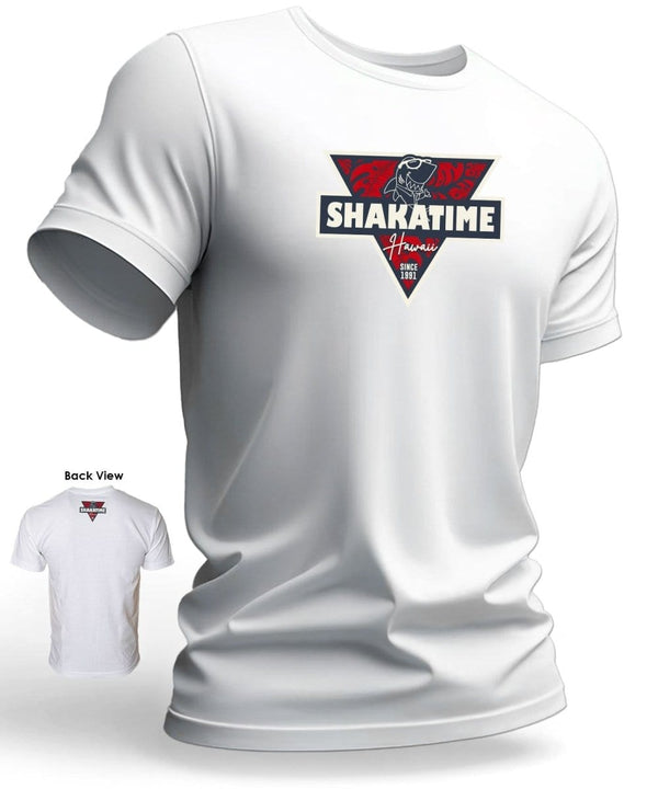 Shaka Time Hawaii Red 1991 Tee White