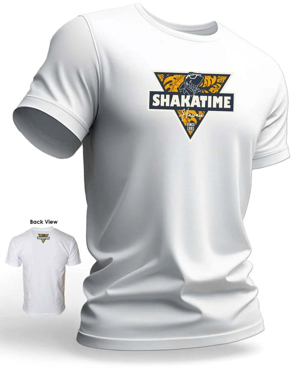 Shaka Time Hawaii Yellow 1991 Tee T-Shirt White