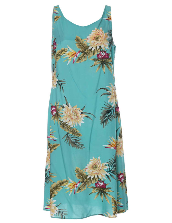 Short Hawaiian Dress Island Ceres Green