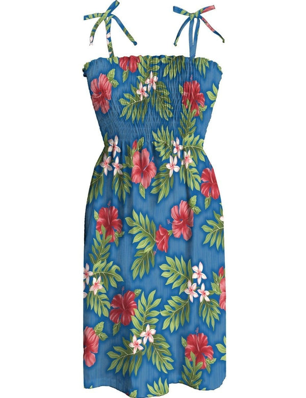 Short Dress Smock Top Leilani Blue