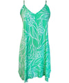 Short Hawaiian Dress with Scarf Hem Kalena Mint