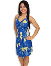 Short Halter Dress Okalani Blue