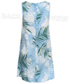 Palms Short Hawaiian Dress Sleeveless A-Line Easy Tie Back Closure