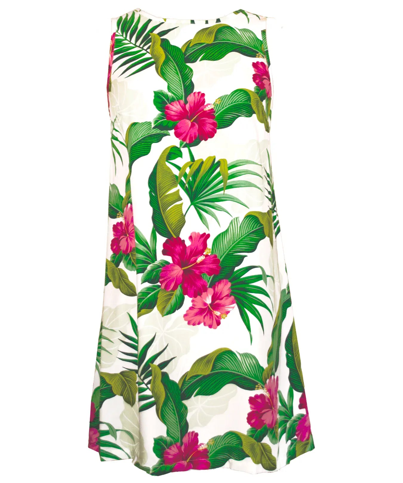 a line hawaiian dress Hoike A-Line Back Cutout Hawaiian Dress Black / XS
