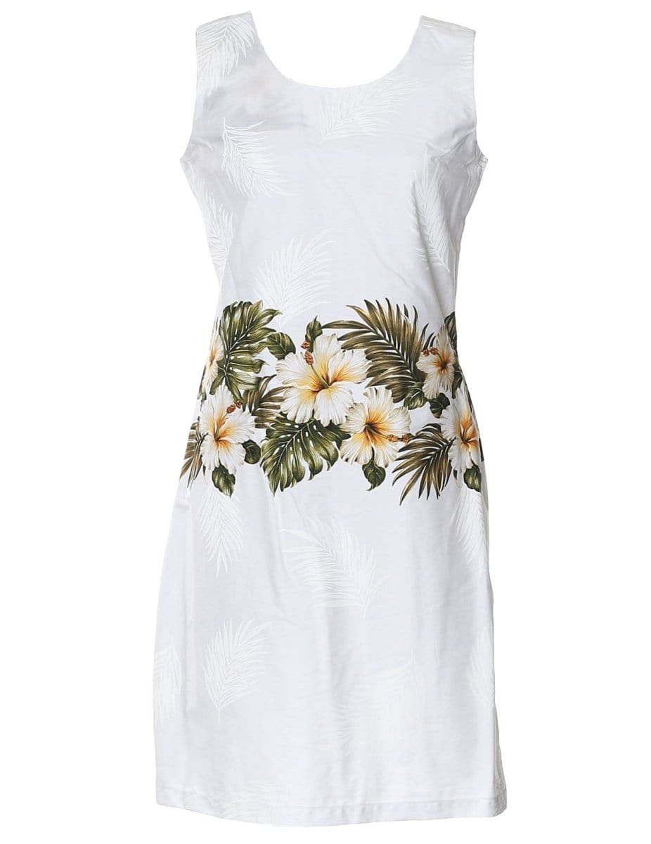 short white hawaiian dress SELONE Hawaiian Dresses for Women Plus Size Casual Short Sleeve Fashion Round Neck Solid Leisure Vacation Midi Dresses for Women Plus Size Dress for Everyday Wear Beach Vacation White M