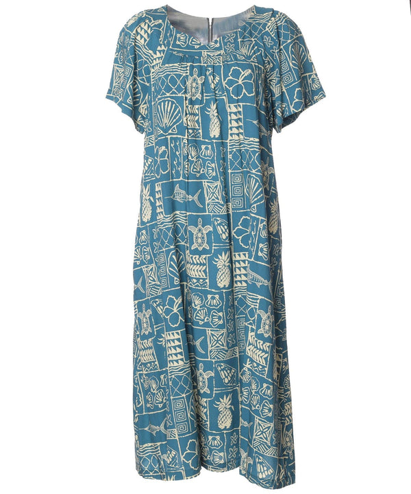 Muumuu Marlin Teal Two Palms
