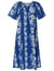 Haku Laape Short Hawaiian Muumuu Dress Royal