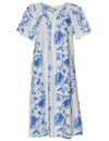 Haku Laape Short Hawaiian Muumuu Dress White
