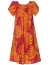Pull Over Muumuu Dress Papakea Orange L
