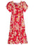 Short Muumuu Dress Island Plumeria Pink
