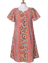 Short Muumuu Dress Paia Coral