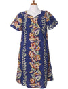 Short Muumuu Dress Paia Navy