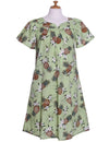 Short Muumuu Dress Sunny Pineapples Green