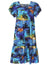 Short Muumuu Dress Sunset Luau Blue