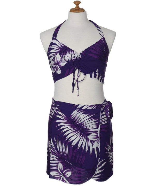 Short Sarong Cover-Up Pareo Wrap with Halter Top Regular Top One size
