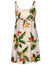 Birds of Paradise Adjustable Front Tie Dress White