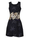Ohua Short Hawaiian Dress Border Design Black KY