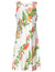 Short Tropical Dress Birds of Paradise Panel White