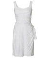 Short Sarong White Hawaiian Dress Bamboo White