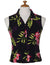 Black Okalani Sleeveless Rayon Women Shirt Black