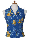 Sleeveless Blouse Blue Aloha Okalani Blue