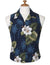 Ka Pua Floral Sleeveless Blouse Navy