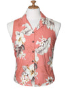 Sleeveless Hawaiian Shirt Lanai Peach