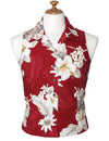 Sleeveless Hawaiian Shirt Lanai Red