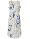 Sleeveless Hawaiian Dress Bamboo Paradise Cream