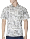 Slim Fit Hawaiian Shirt Kapena Cream