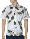 Slim Fit Hawaiian Shirt Orchids Makani White KY