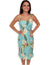 Hawaiian Midi Slip Dress Island Ceres Green