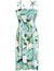 Plumeria Maile Smock Hawaiian Dress Green