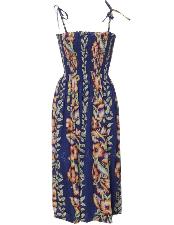 Smock Dress Paia Navy Fits XS to XL (2-16) KY