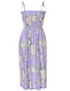 Smock Hawaiian Dress Malana Orchids Lilac Fits XS to XL (2-16)