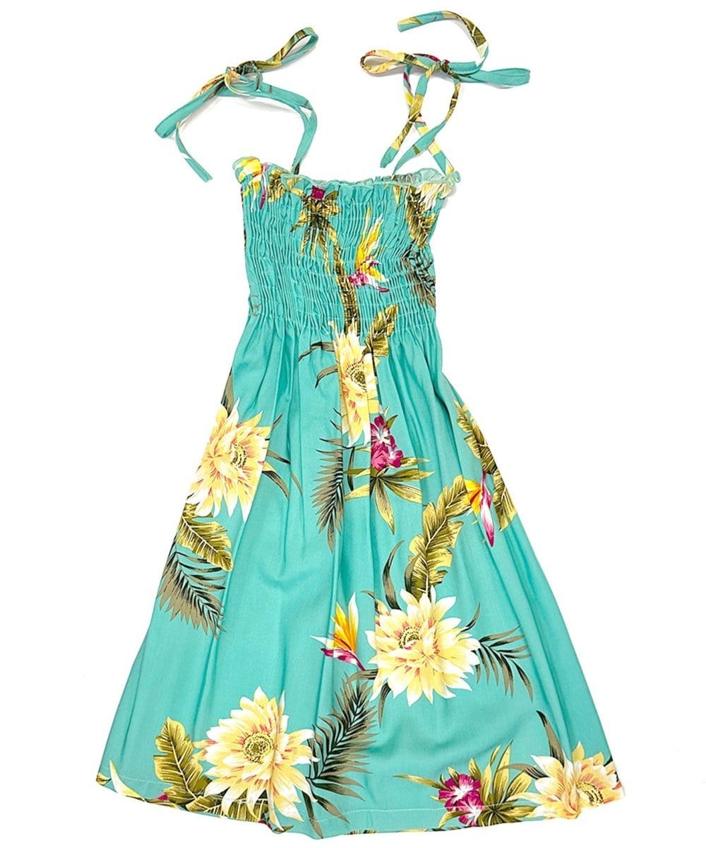 Smock Top Dress for Girls Island Ceres Green / Xs | 6M - 2 Yrs Smock Top Dress for Girls Island Ceres Green / Xs | 6M - 2 Yrs