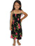 Smock Top Girl's Hawaiian Dress Okalani Black